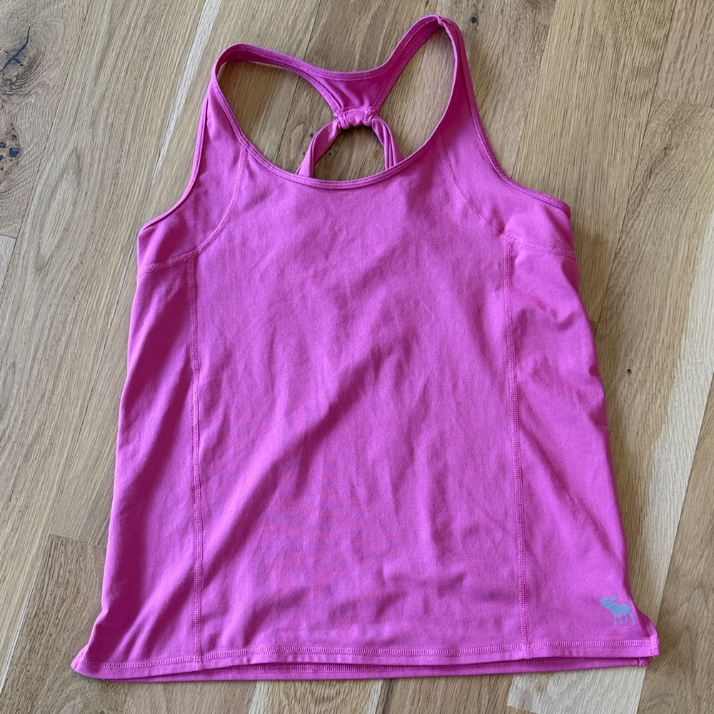 Abercrombie Active Girls Pink Workout Tank Top